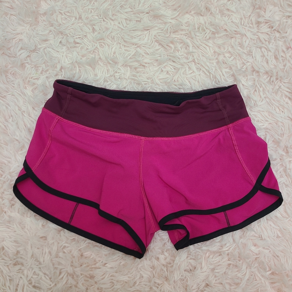 Lululemon speed up shorts, size 2
